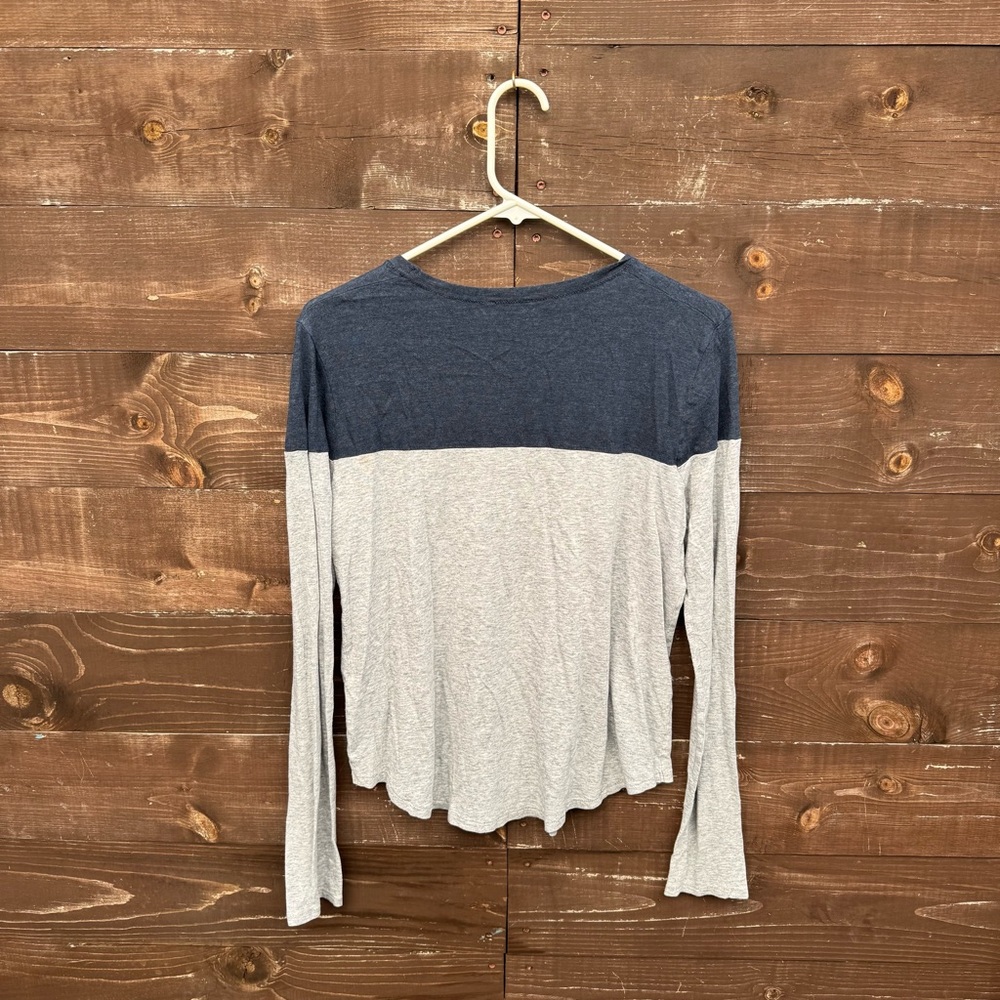 Vince Long Sleeve Blue & Gray Top Size Small - Picture 4 of 5